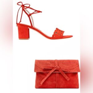 BODEN Jocelyn Mid Heels & Octavia Clutch - Size 39/US 8